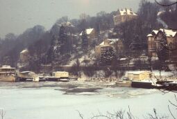 Bild: Januar, Hafen im Winter 1979 (Dresden)