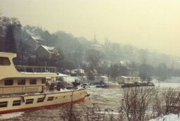 Bild: Januar, Hafen im Winter 1979 (Dresden)