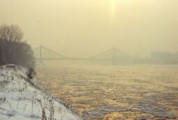 Bild: Januar, Hafen im Winter 1979 (Dresden)