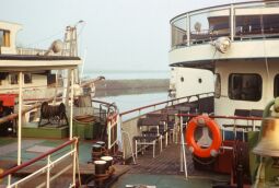Bild: Weiße Flotte im Hafen 1980 (Dresden)