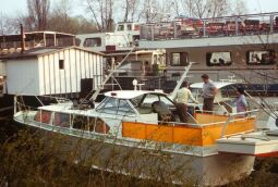 Bild: Weiße Flotte im Hafen 1980 (Dresden)