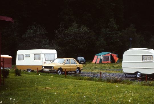 Campingplatz in Tschechien CSSR Fahrt 1981