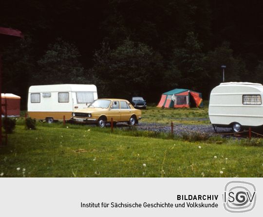 Campingplatz in Tschechien CSSR Fahrt 1981