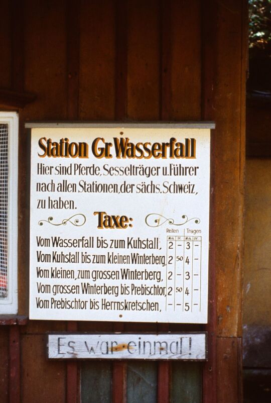 Urlaub Postelwitz 1982