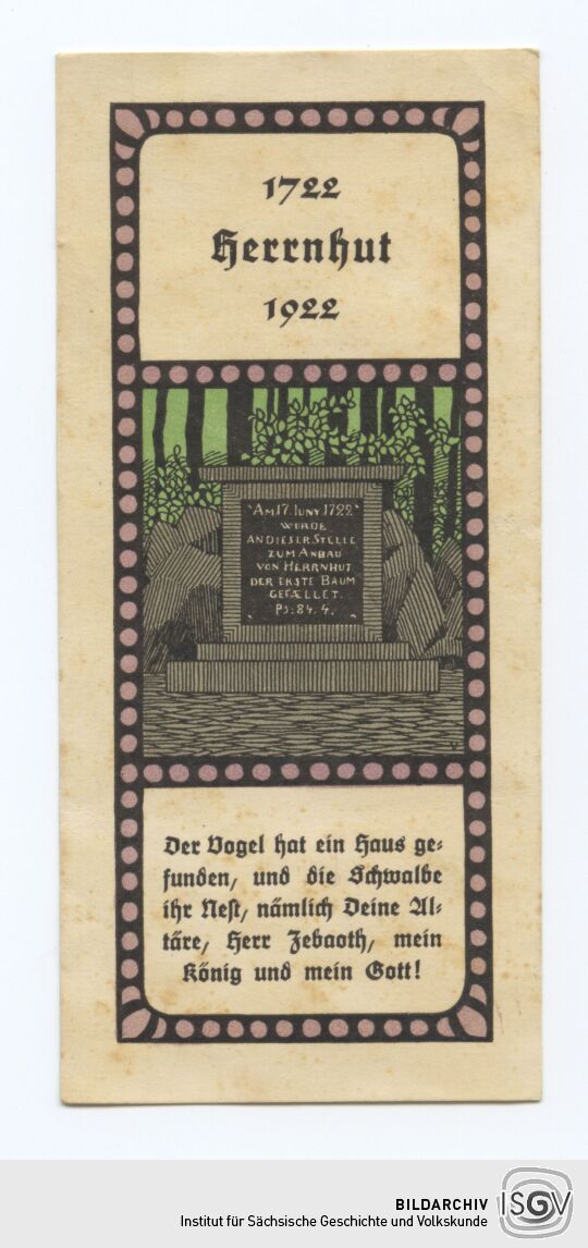 Andachtsbild mit Gedenkstein