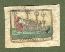 Andachtsbild mit Darstellung der verstorbenen Maria Crescentia