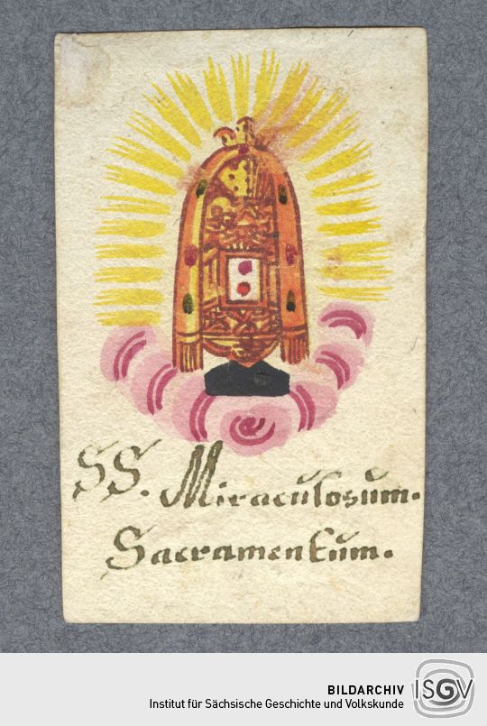 Andachtsbild mit Heilig-Blut-Reliquie