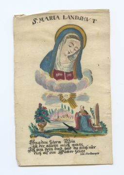 Andachtsbild mit Darstellung Marias