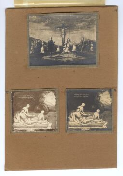 Bild: Tafel mit drei kleinen Andachtsbildern