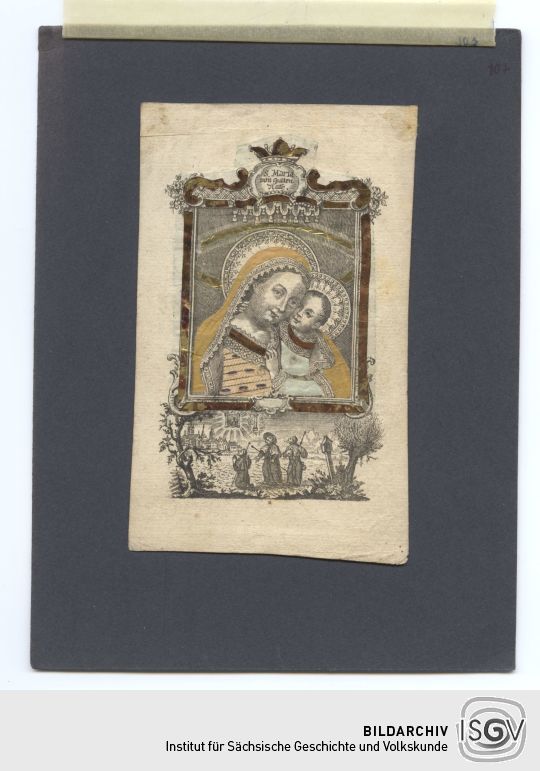 Andachtsbild mit Darstellung Marias mit dem Jesuskind