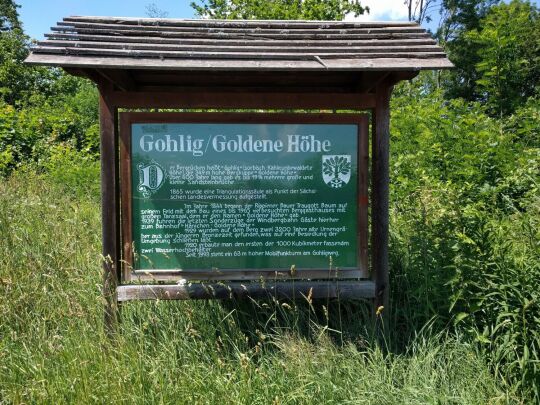 Informationstafel auf dem Gohlig bei Rippien, Bannewitz-Rippien