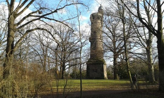 Der Johann-Gottlieb-Fichte-Turm im Westendpark von Dresden-Plauen