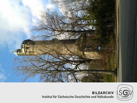 Der Johann-Gottlieb-Fichte-Turm im Westendpark von Dresden-Plauen