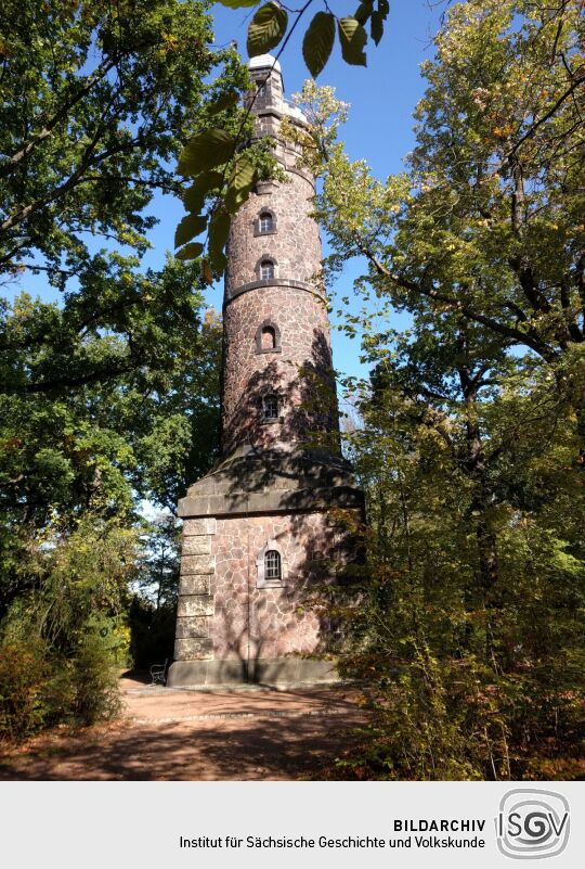 Der Johann-Gottlieb-Fichte-Turm im Westendpark von Dresden-Plauen