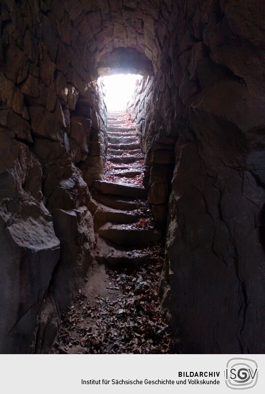 Die Zwergenhöhle im ehemaligen Park an der Schönen Höhe bei Dürrröhrsdorf-Dittersbach