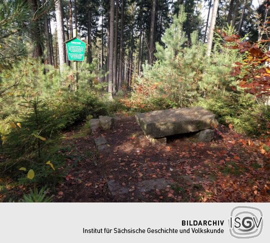 Der Kaiserstuhl im ehemaligen Park an der Schönen Höhe bei Dürrröhrsdorf-Dittersbach