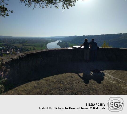 Das Aussichtsrondell auf der Deutschen Bosel in Meißen-Oberspaar