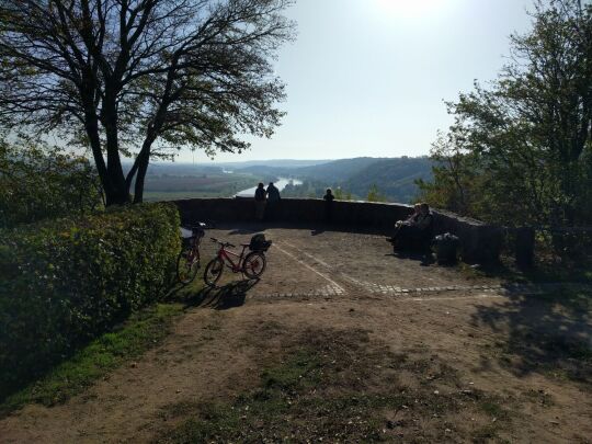 Das Aussichtsrondell auf der Deutschen Bosel in Meißen-Oberspaar