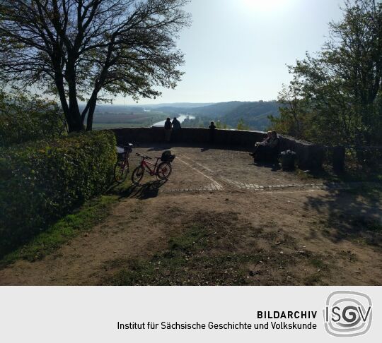 Das Aussichtsrondell auf der Deutschen Bosel in Meißen-Oberspaar