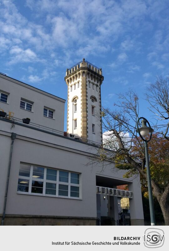 Der Aussichtsturm am Luisenhof in Dresden-Weißer Hirsch