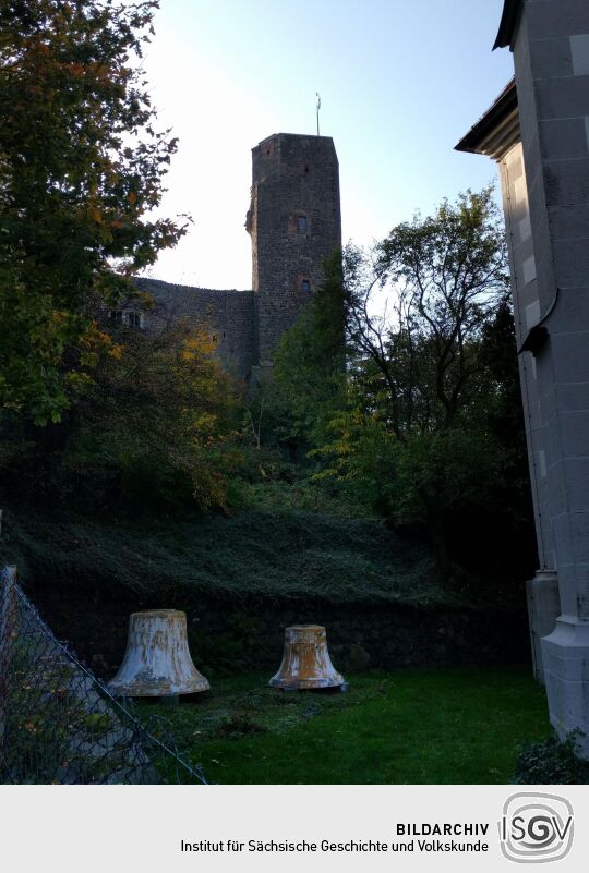 Der Siebenspitzenturm auf der Burg Stolpen