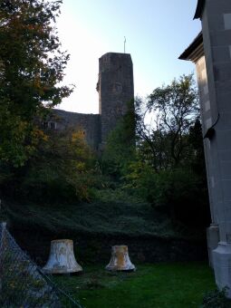 Der Siebenspitzenturm auf der Burg Stolpen