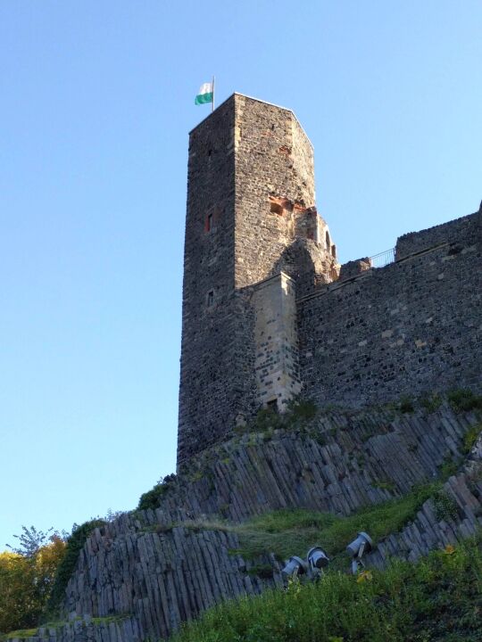 Der Siebenspitzenturm auf der Burg Stolpen