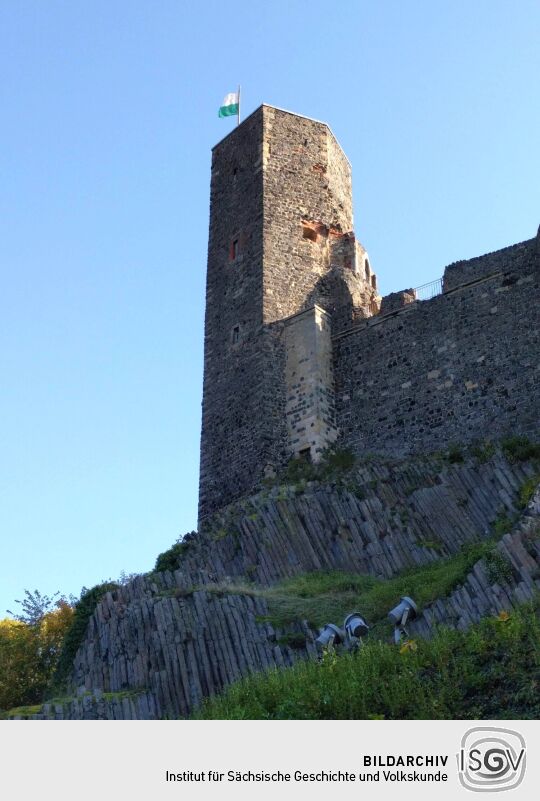 Der Siebenspitzenturm auf der Burg Stolpen