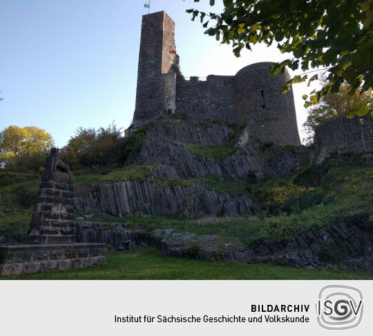 Der Siebenspitzenturm auf der Burg Stolpen