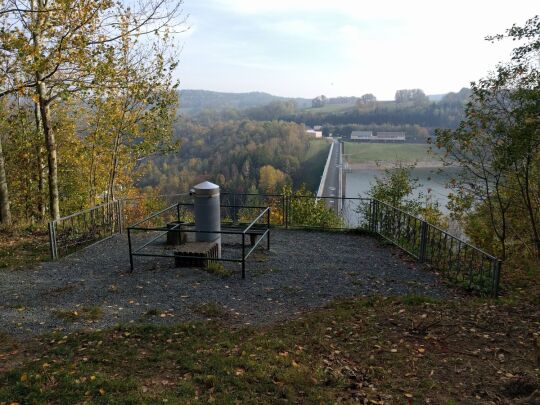 Der Aussichtspunkt an der Talsperre Gottleuba, Bad Gottleuba-Berggießhübel