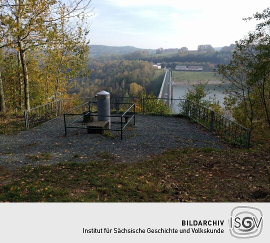 Der Aussichtspunkt an der Talsperre Gottleuba, Bad Gottleuba-Berggießhübel