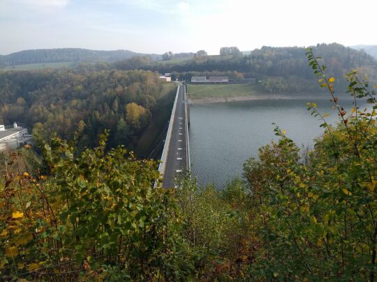 Der Aussichtspunkt an der Talsperre Gottleuba, Bad Gottleuba-Berggießhübel