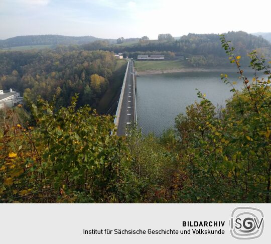 Der Aussichtspunkt an der Talsperre Gottleuba, Bad Gottleuba-Berggießhübel