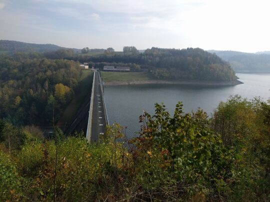 Der Aussichtspunkt an der Talsperre Gottleuba, Bad Gottleuba-Berggießhübel