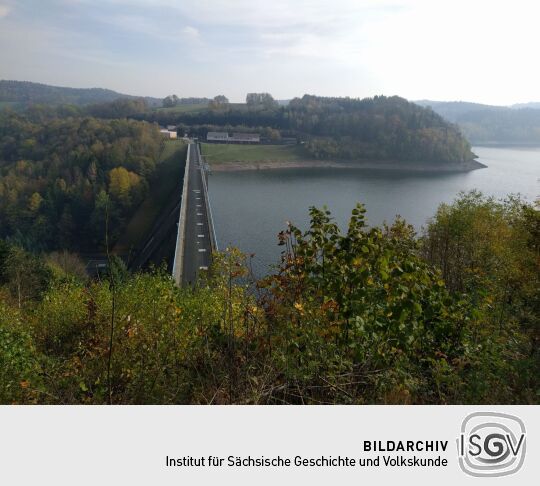 Der Aussichtspunkt an der Talsperre Gottleuba, Bad Gottleuba-Berggießhübel