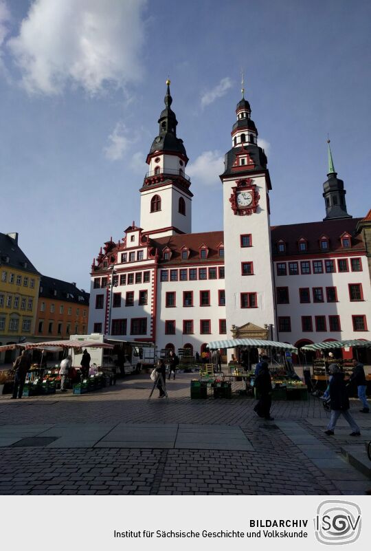 Der Rathausturm in Chemnitz