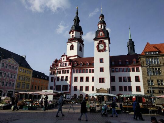 Der Rathausturm in Chemnitz