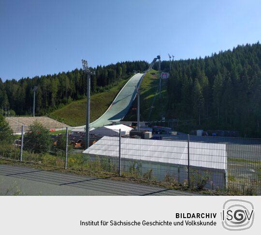 Aussichtskapsel an der Schanze in der Vogtland Arena, Klingenthal