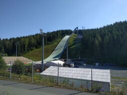 Aussichtskapsel an der Schanze in der Vogtland Arena, Klingenthal