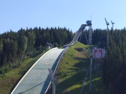 Aussichtskapsel an der Schanze in der Vogtland Arena, Klingenthal