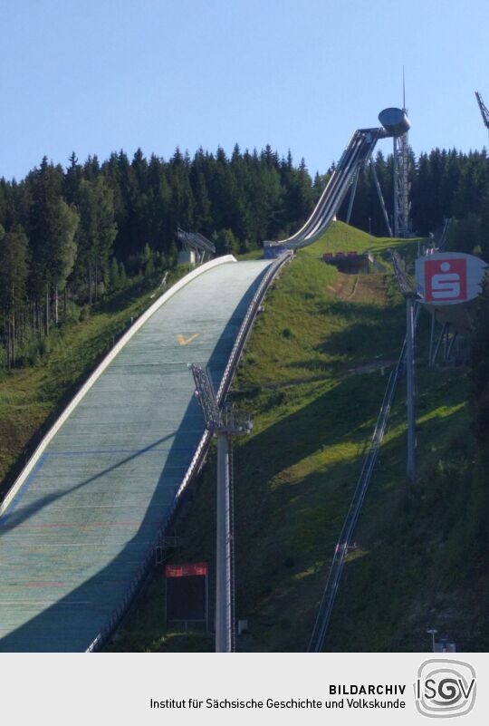 Aussichtskapsel an der Schanze in der Vogtland Arena, Klingenthal