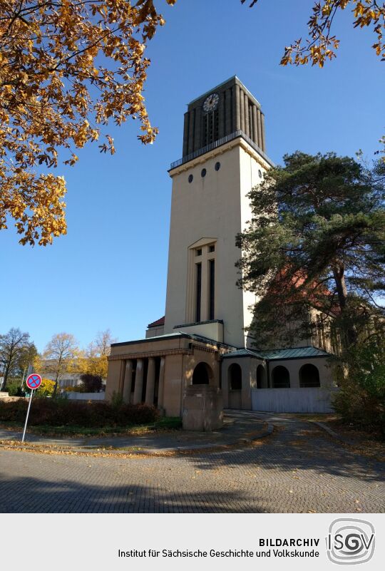 Die Evangelischen Kreuzkirche am Rand der Görlitzer Südstadt