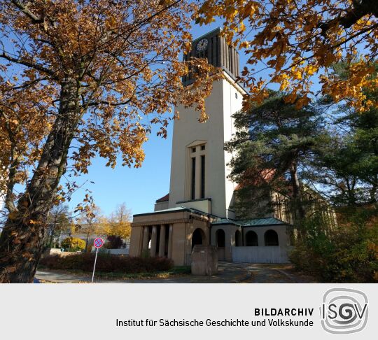 Die Evangelischen Kreuzkirche am Rand der Görlitzer Südstadt