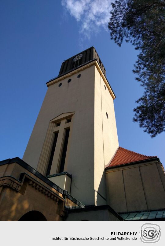 Die Evangelischen Kreuzkirche am Rand der Görlitzer Südstadt