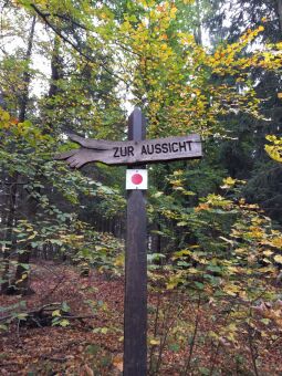 Auf dem Weg zur Aussicht vom Großen Zschirnstein