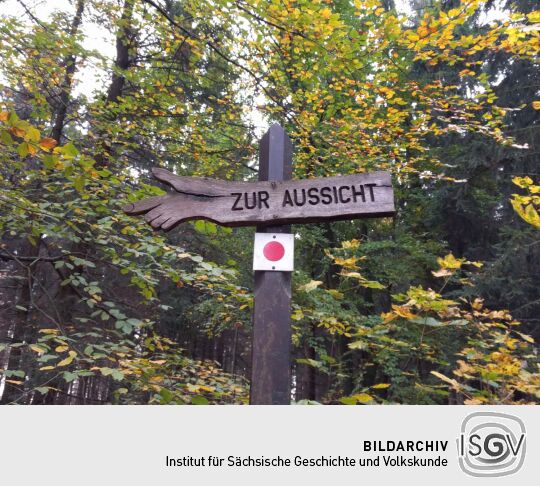 Auf dem Weg zur Aussicht vom Großen Zschirnstein