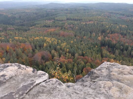 Aussicht vom Großen Zschirnstein bei Reinhardtsdorf-Schöna