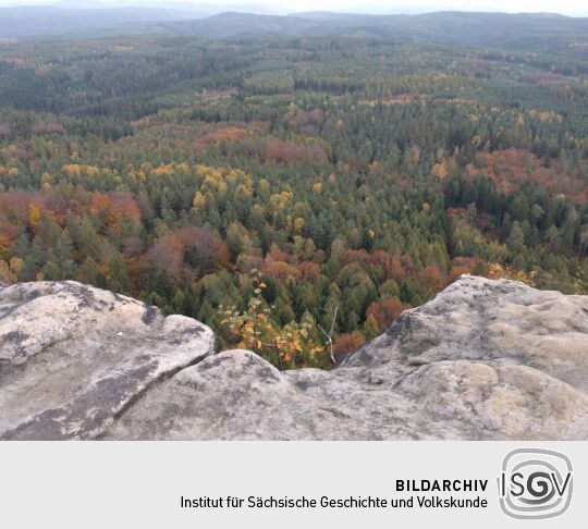 Aussicht vom Großen Zschirnstein bei Reinhardtsdorf-Schöna