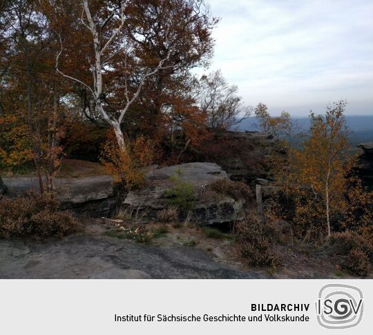 Aussicht vom Großen Zschirnstein bei Reinhardtsdorf-Schöna