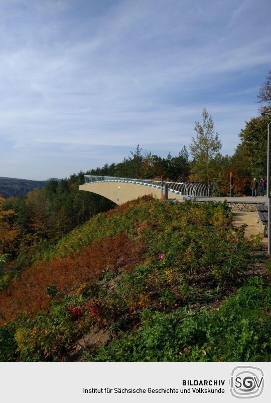 Der Sendig-Blick an der Kurpromenade, Bad Schandau-Ostrau